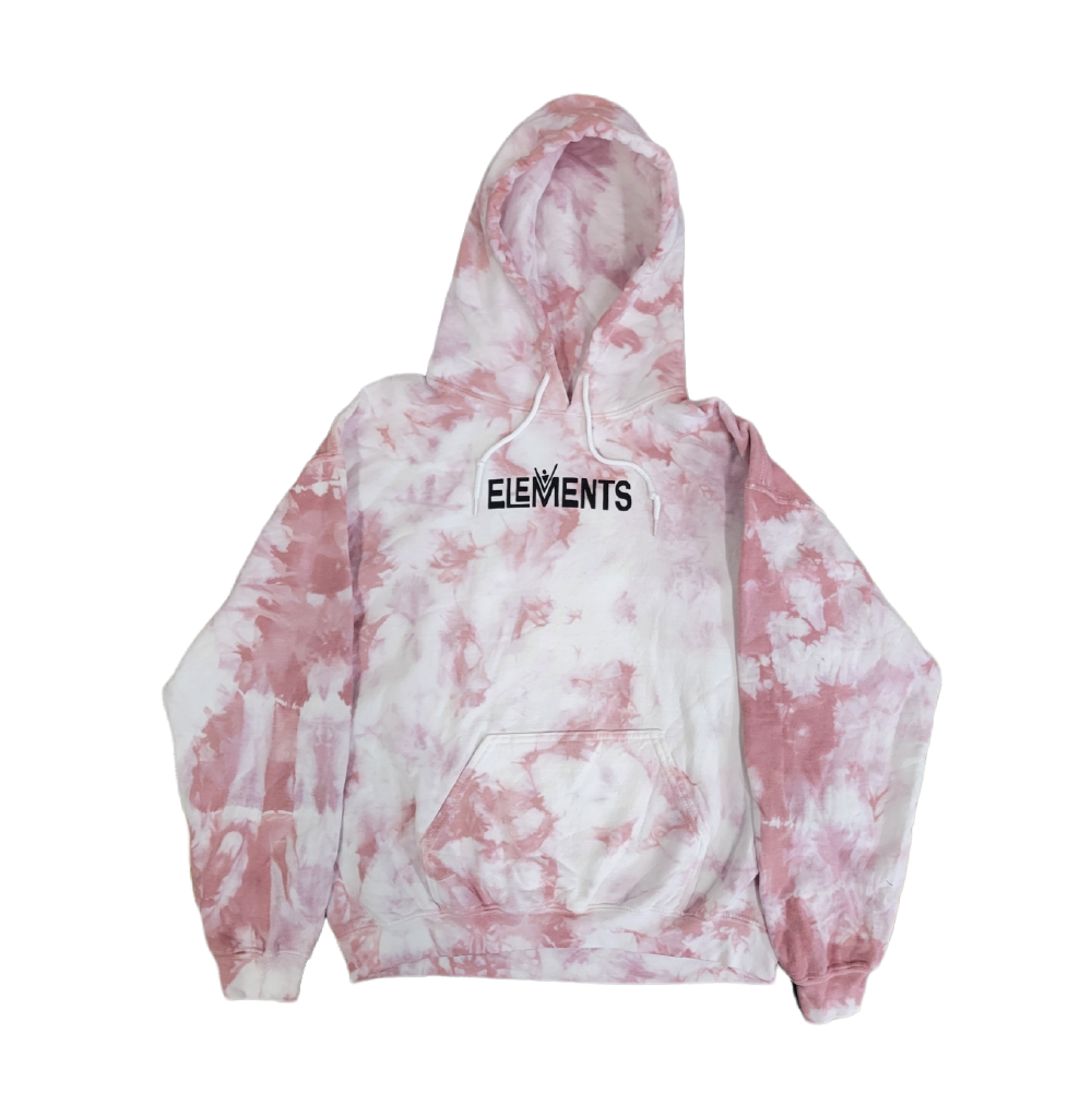 Elements Hoodie Pink Tiedye
