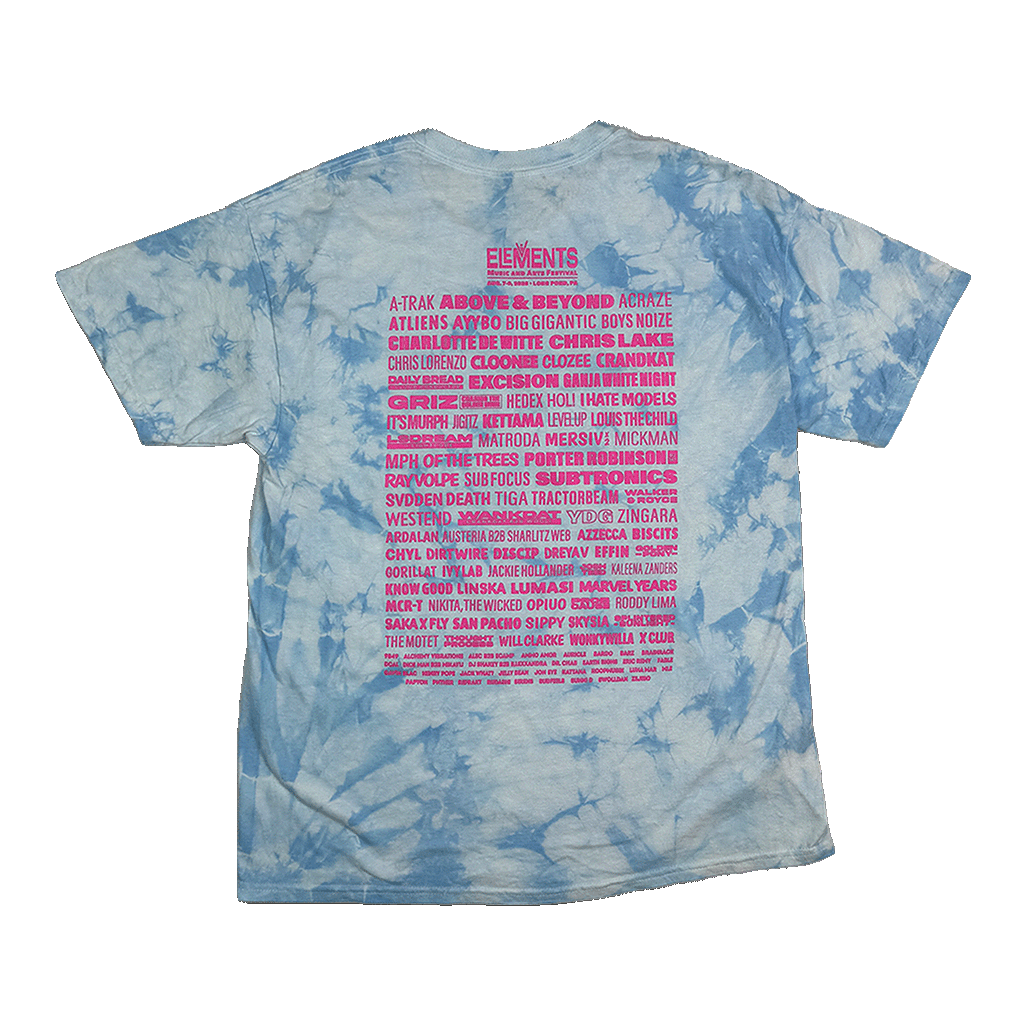 2026 Lineup Tee (Blue Tiedye)