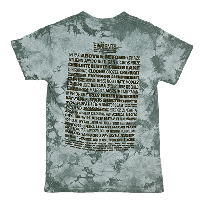 2026 Lineup Tee (Green Tiedye)