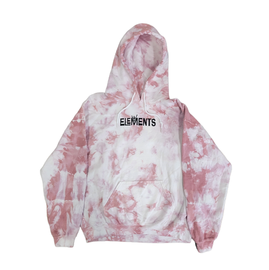 Elements Hoodie Pink Tiedye