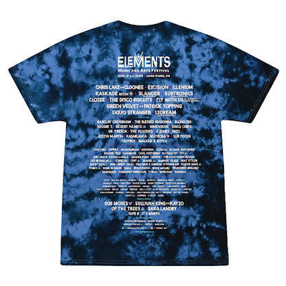 2024 Blue Tyedye lineup Tee
